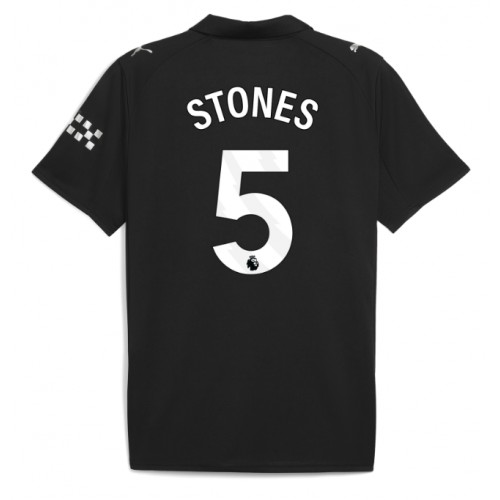 Camiseta Manchester City John Stones #5 Visitante Equipación 2025-26 manga corta